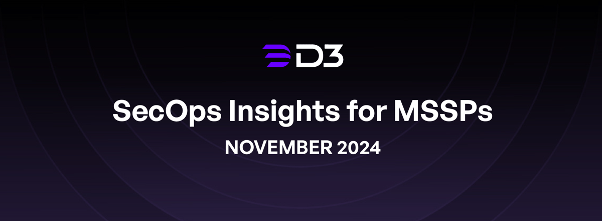 D3 MSSP Newsletter for November 2024